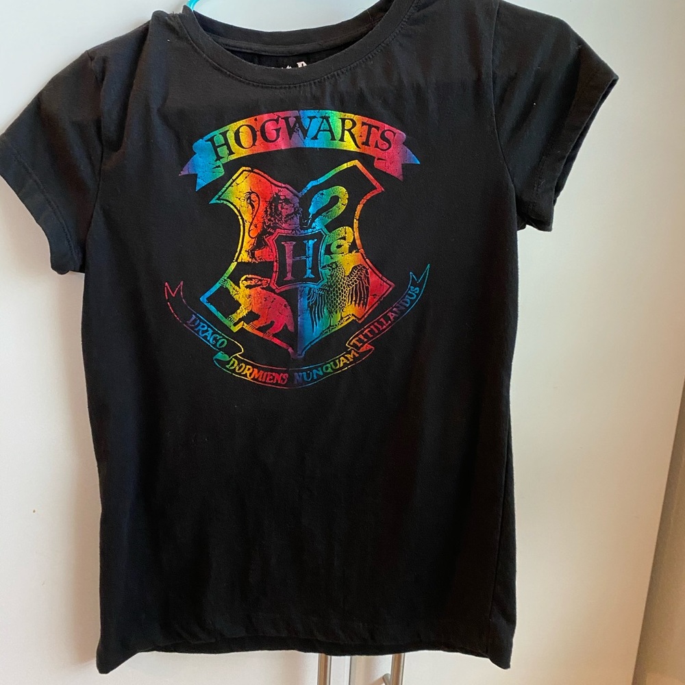 Harry potter black kids short sleeve shirt